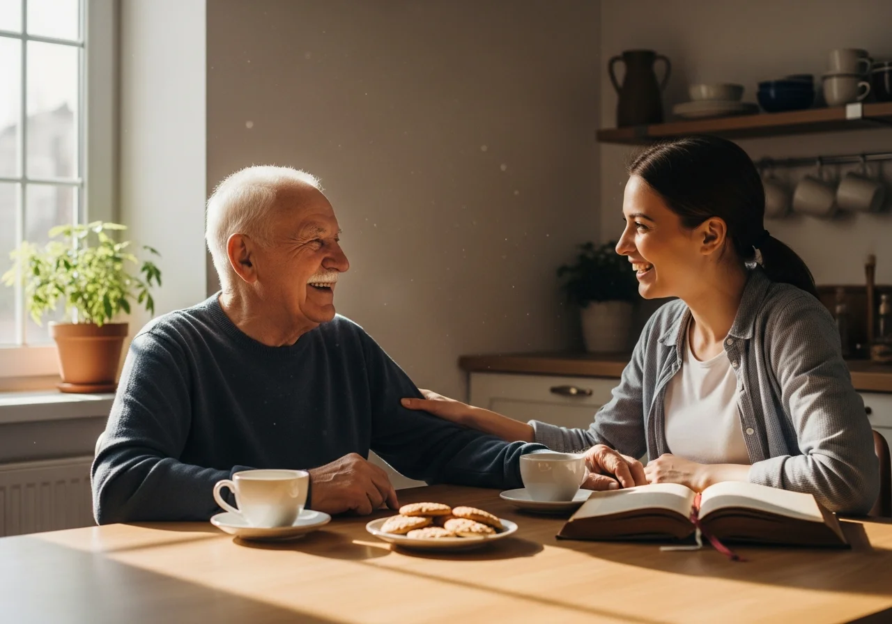 Caregiver and client